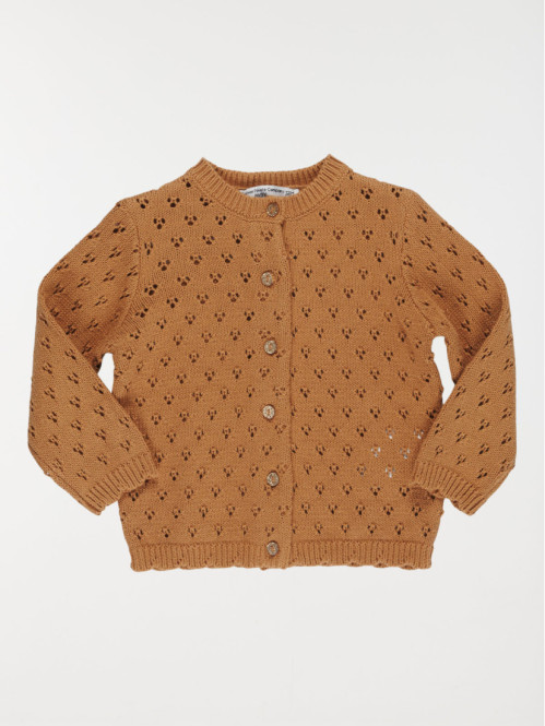 Gilet ajouré fille (3-36M)