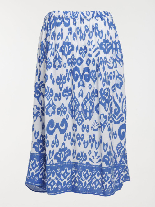 Jupe longue imprimée grande taille femme