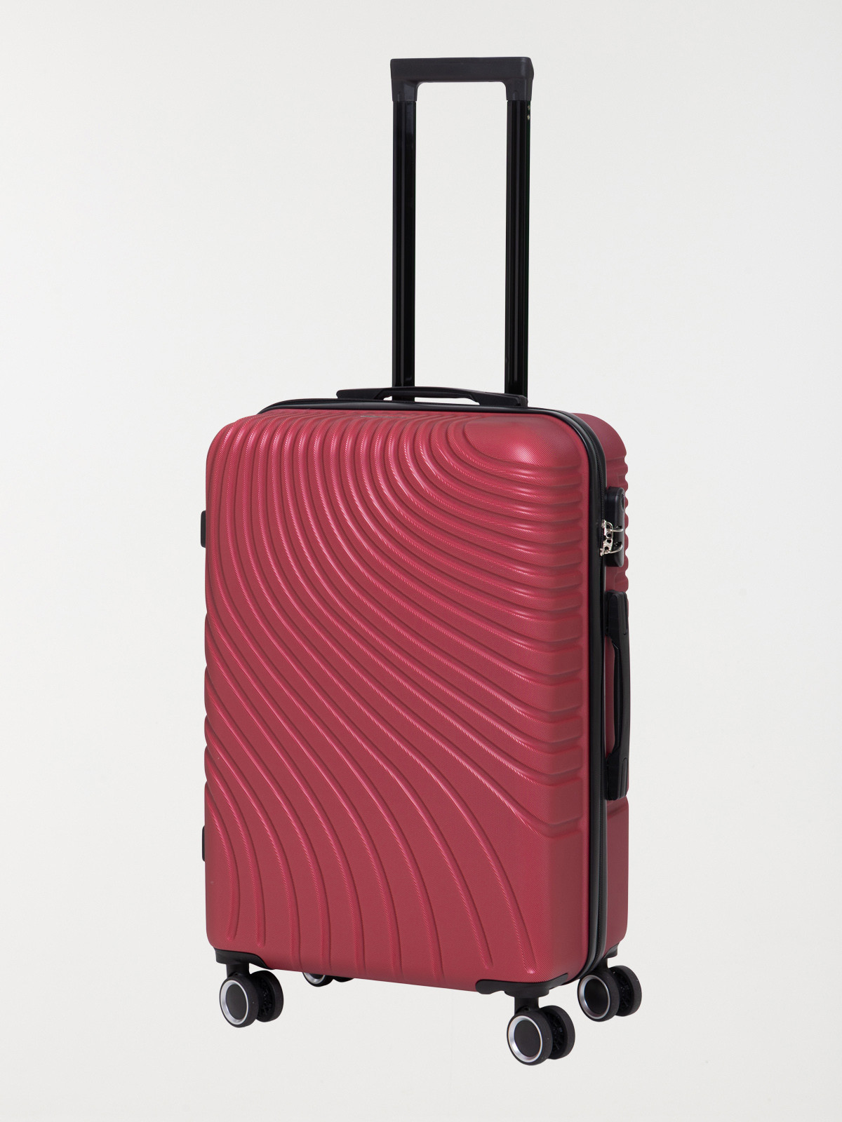 Valise rigide rouge à roulettes Valise rigide rouge à roulettes