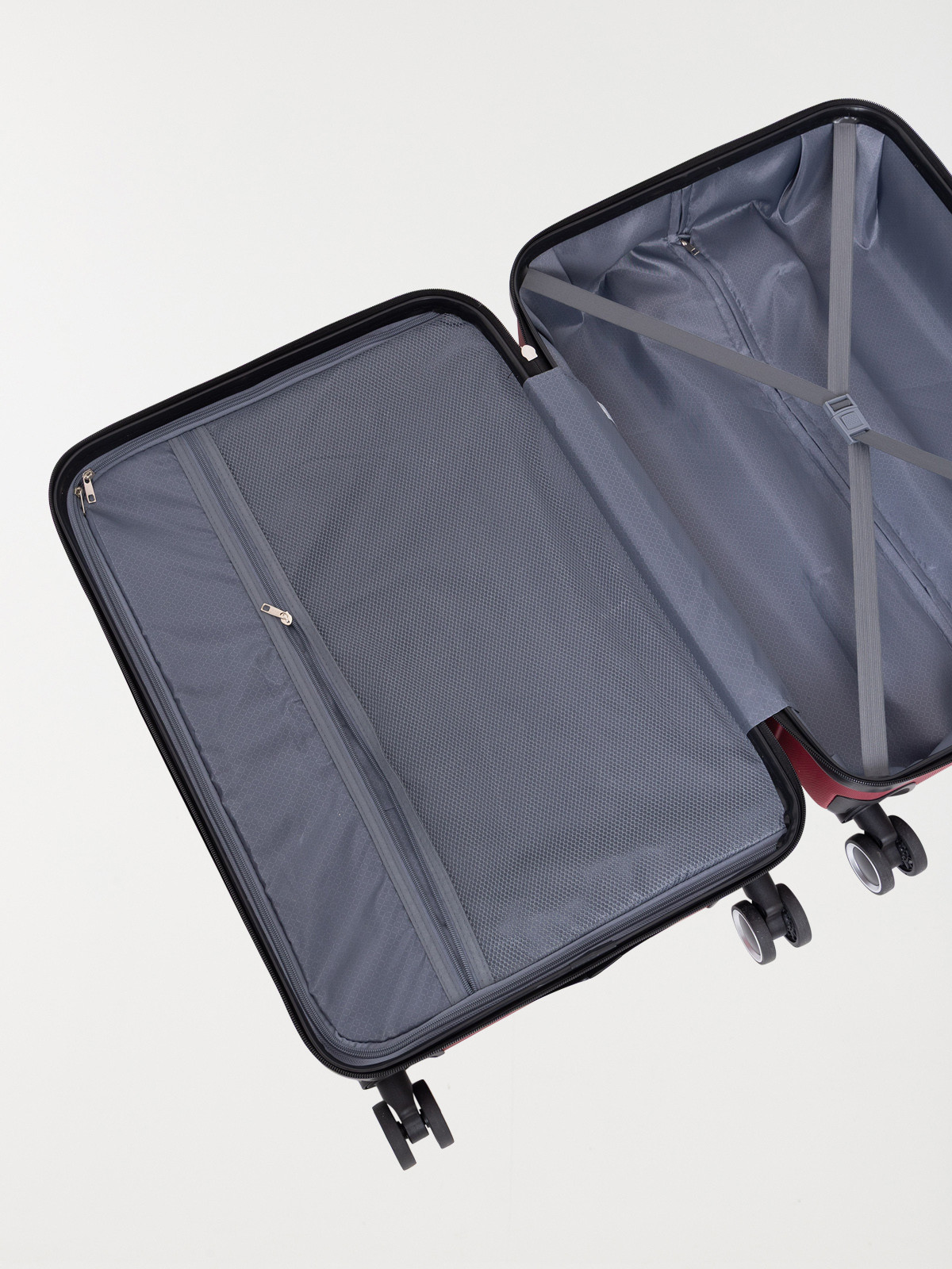 Valise rigide rouge à roulettes Valise rigide rouge à roulettes