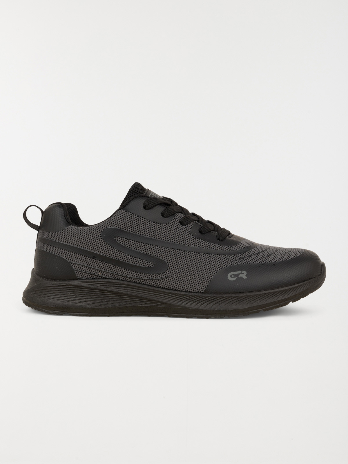 Baskets à lacets noires homme (40-46)