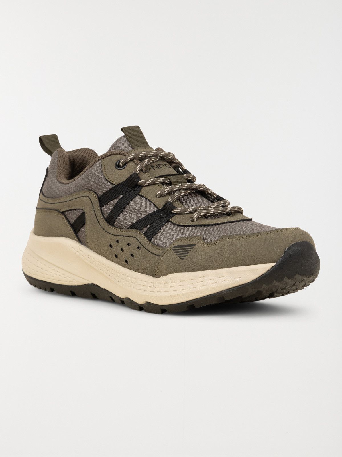 Baskets à lacets kaki homme (41-46)