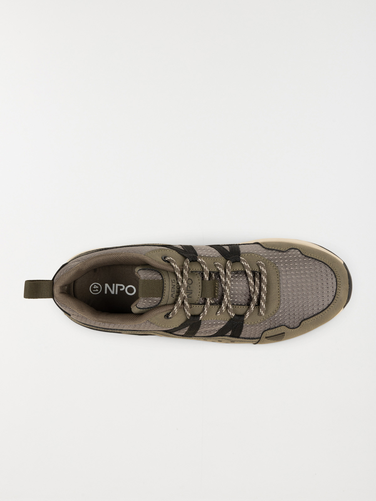 Baskets à lacets kaki homme (41-46)