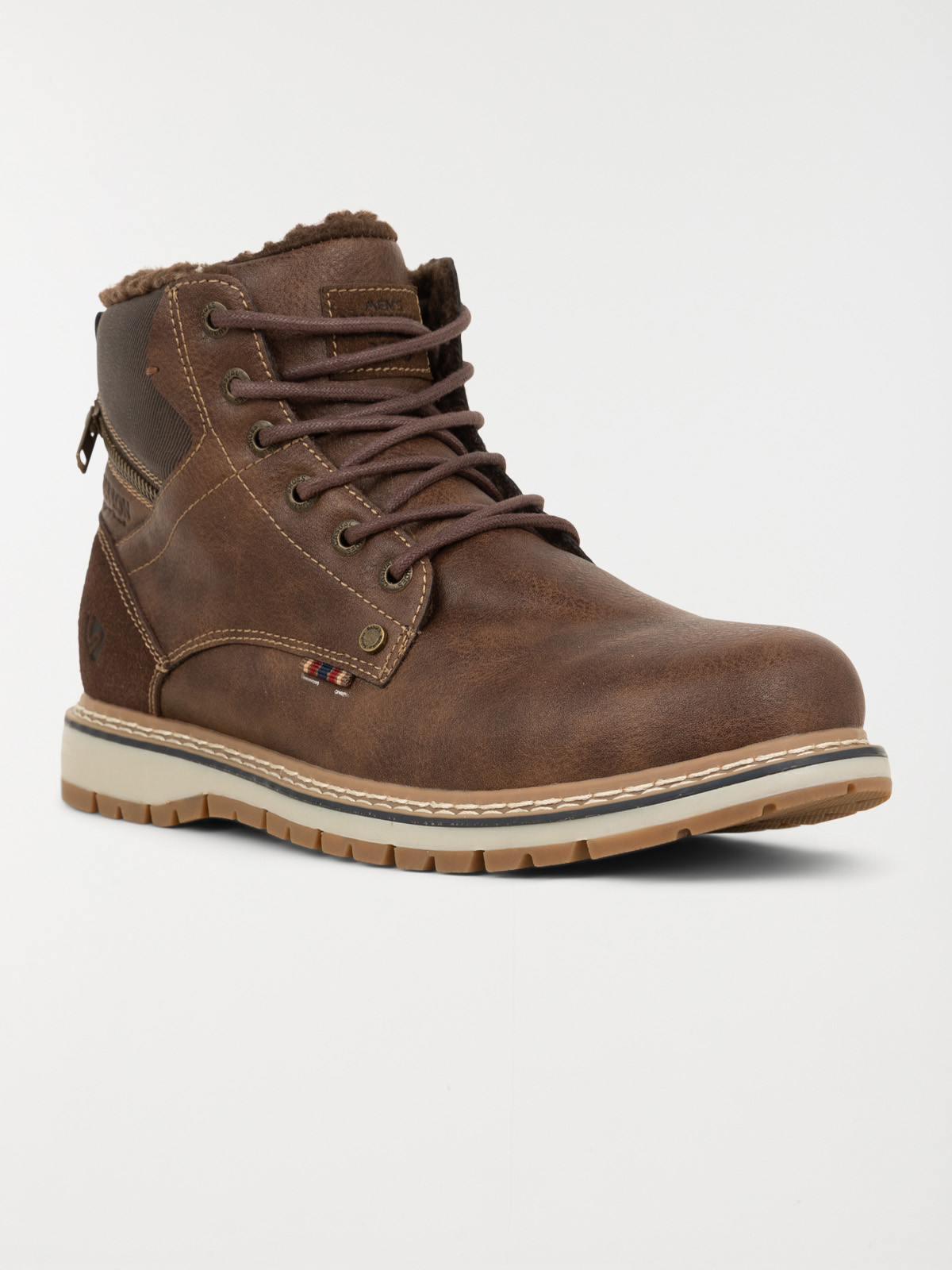 Boots fourrées homme marron (40-46) Boots fourrées homme marron (40-46)