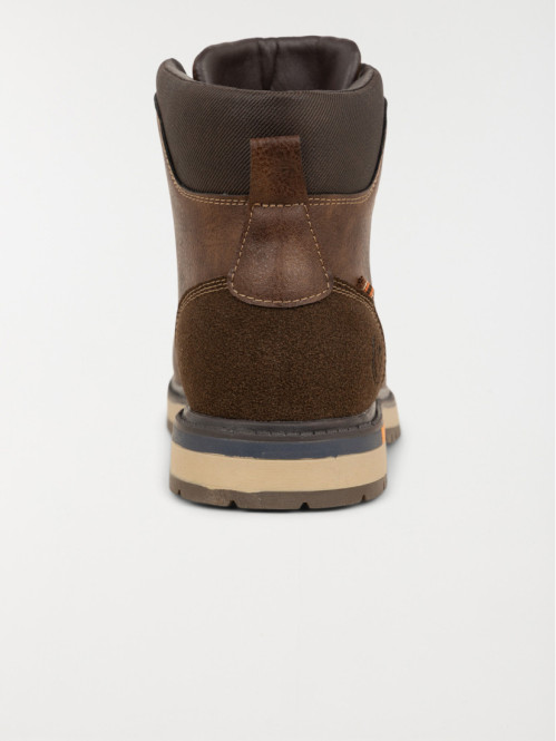 Boots à lacet marron homme...