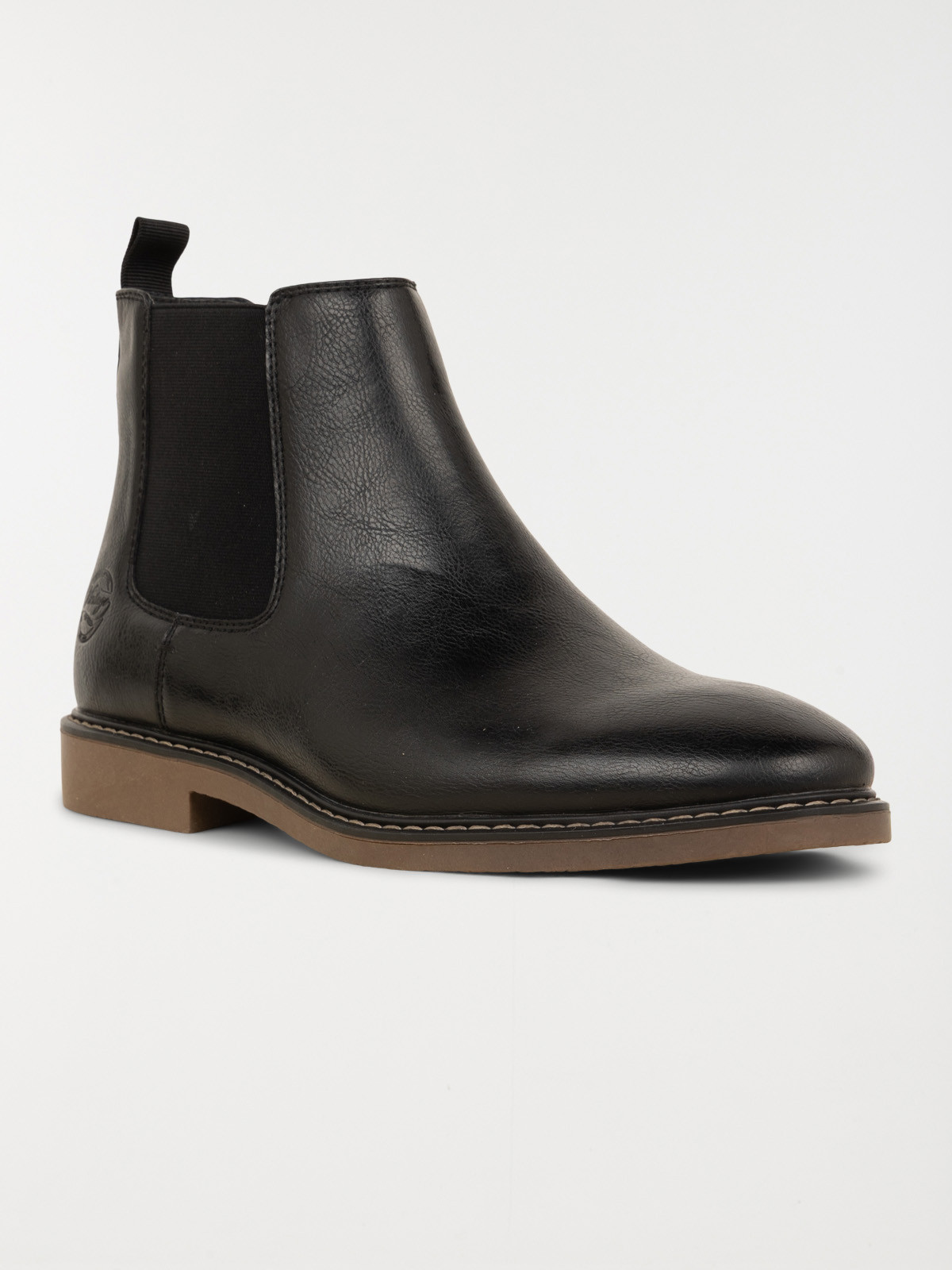 Bottines noires zippées homme (40-46) Bottines noires zippées homme (40-46)