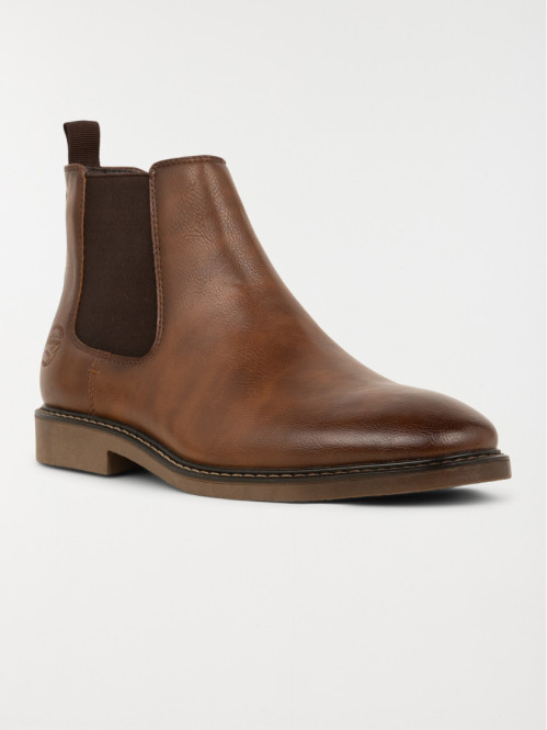 Bottines marrons zippées...