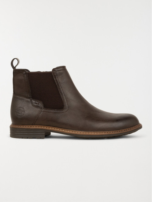 Bottines marrons zippées...