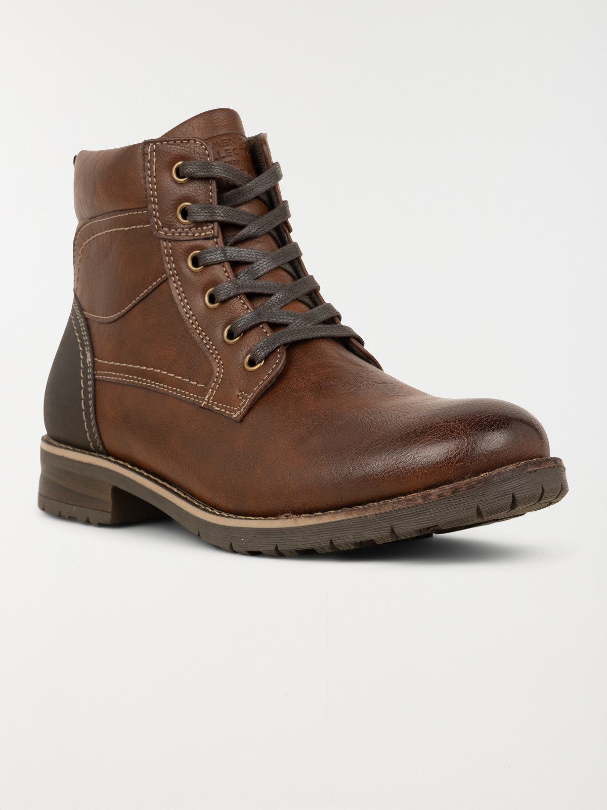 Bottines lacets marrons homme (40-46)