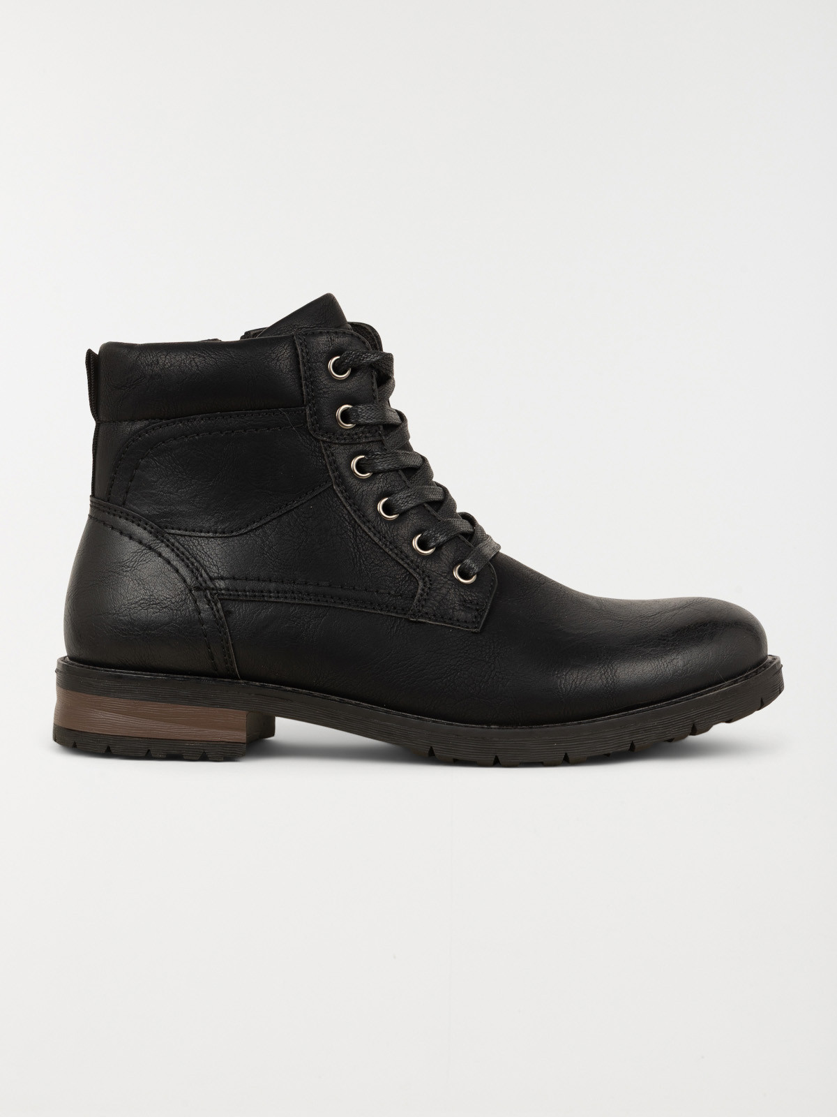 Boots noires lacets homme (40-45)