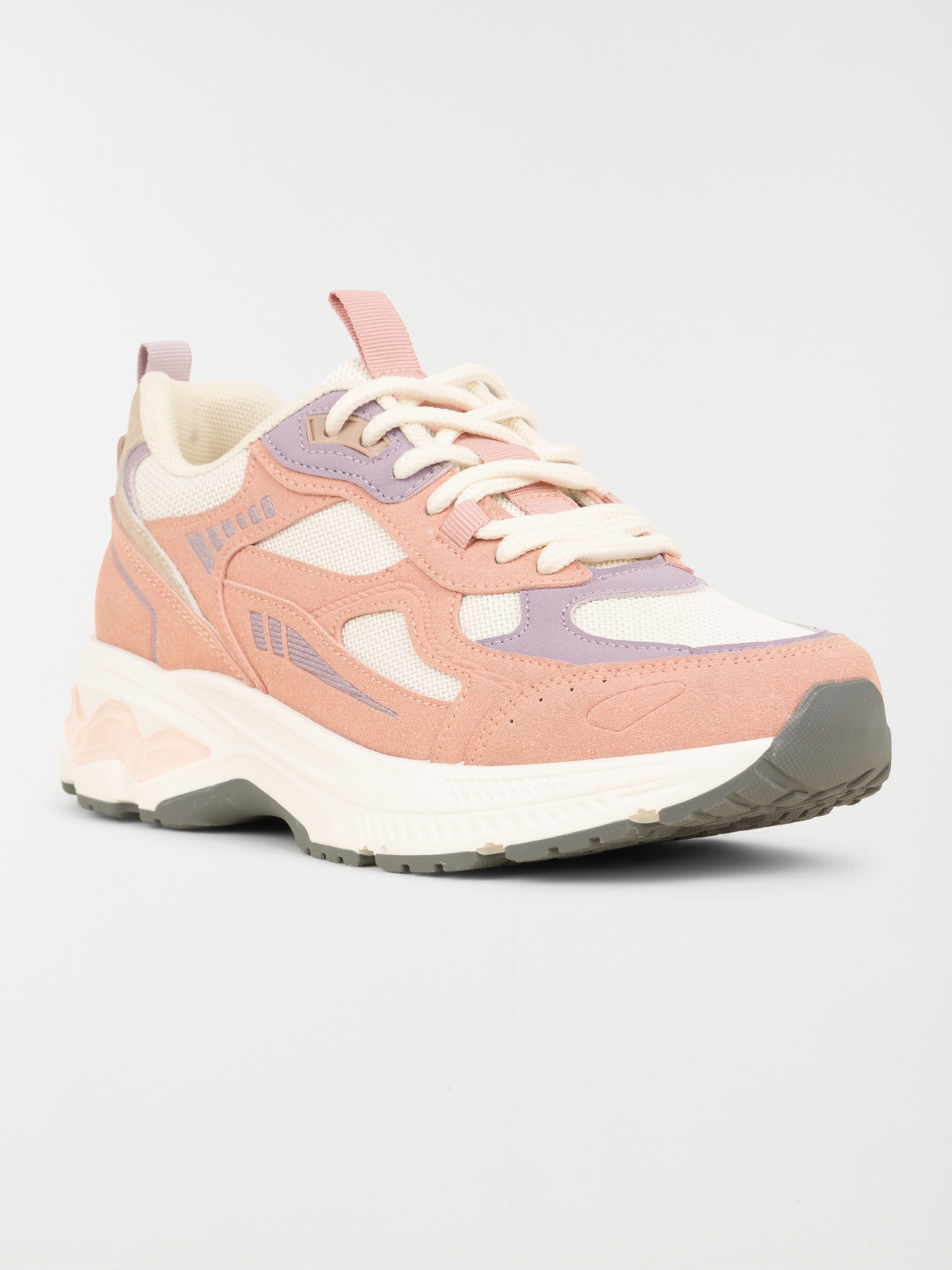 Baskets à lacets femme beige (36-41) Baskets à lacets femme beige (36-41)