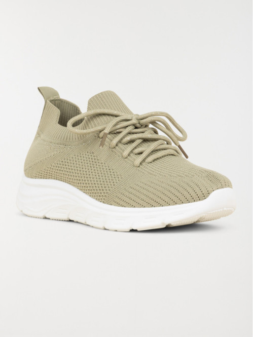 Baskets à lacets femme vert (36-41) Baskets à lacets femme vert (36-41)