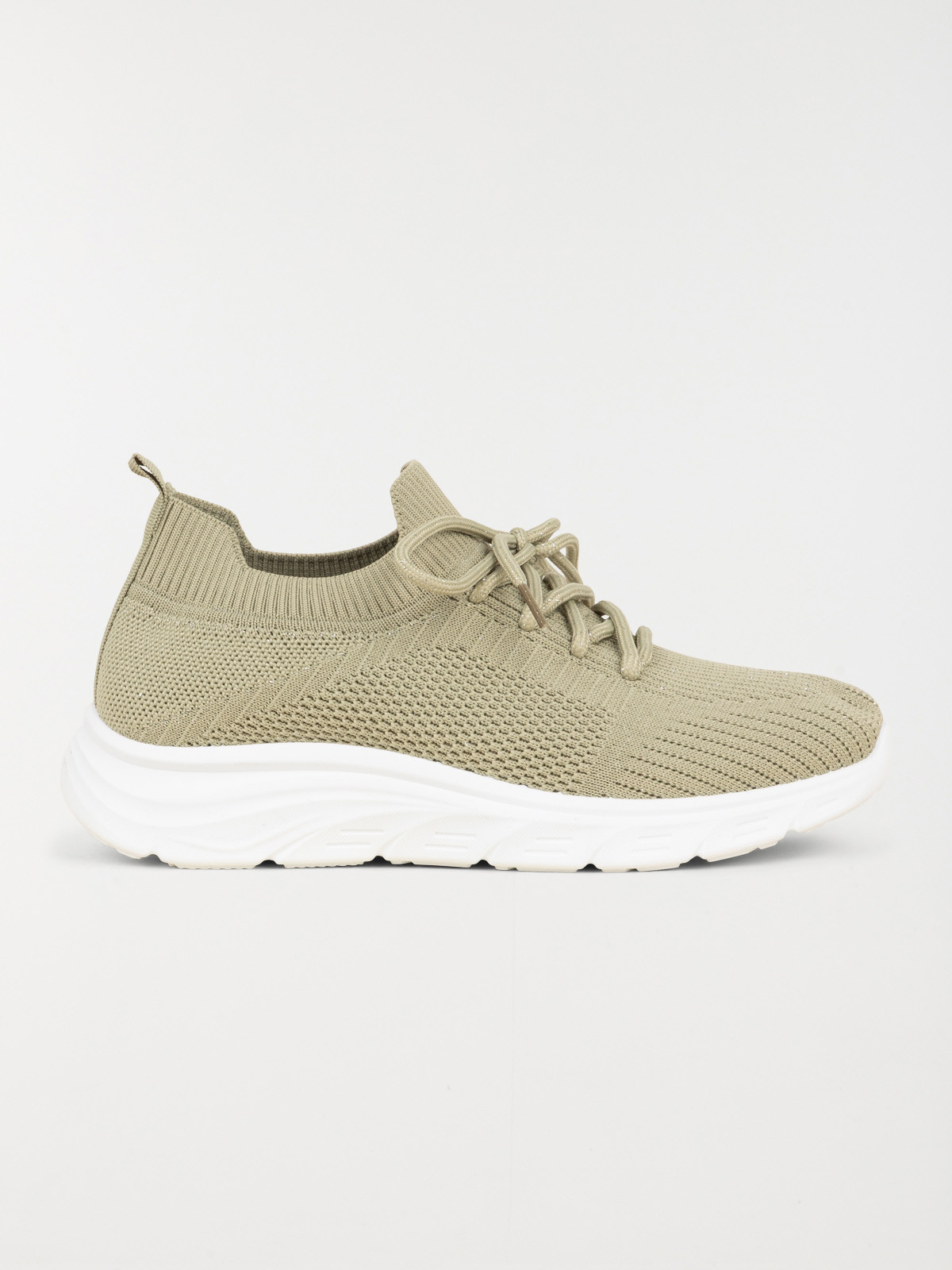 Baskets à lacets femme vert (36-41)