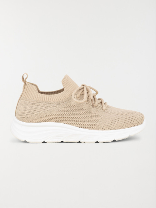Chaussures à lacets beige femme (36-41)