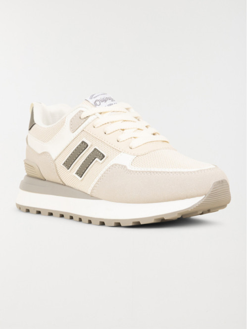 Baskets coloris beige femme...