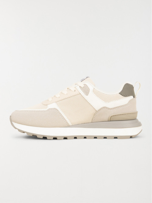 Baskets coloris beige femme...