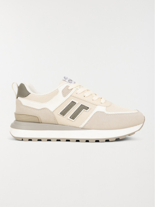 Baskets coloris beige femme (36-41)