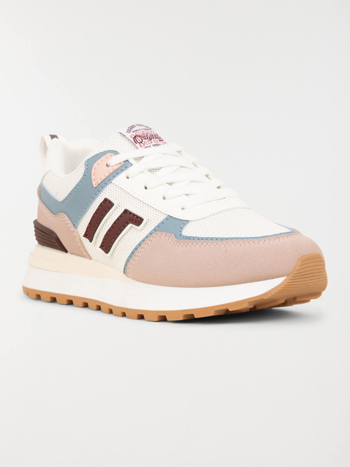 Baskets roses et blanches femme (36-41)