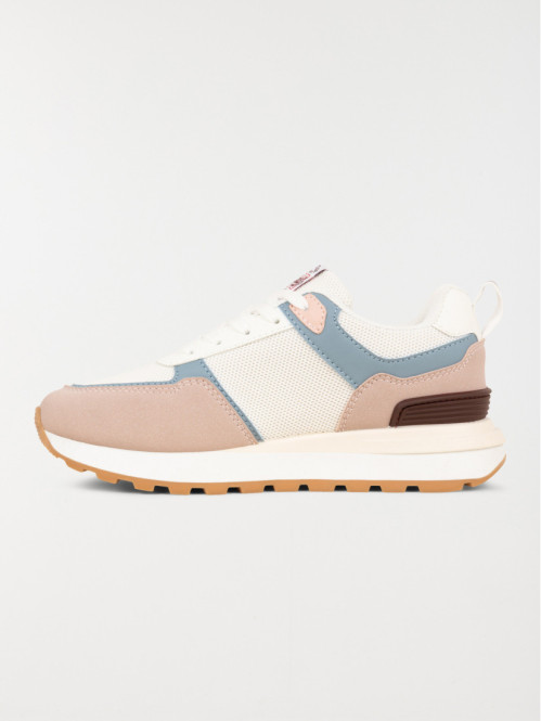 Baskets roses et blanches...