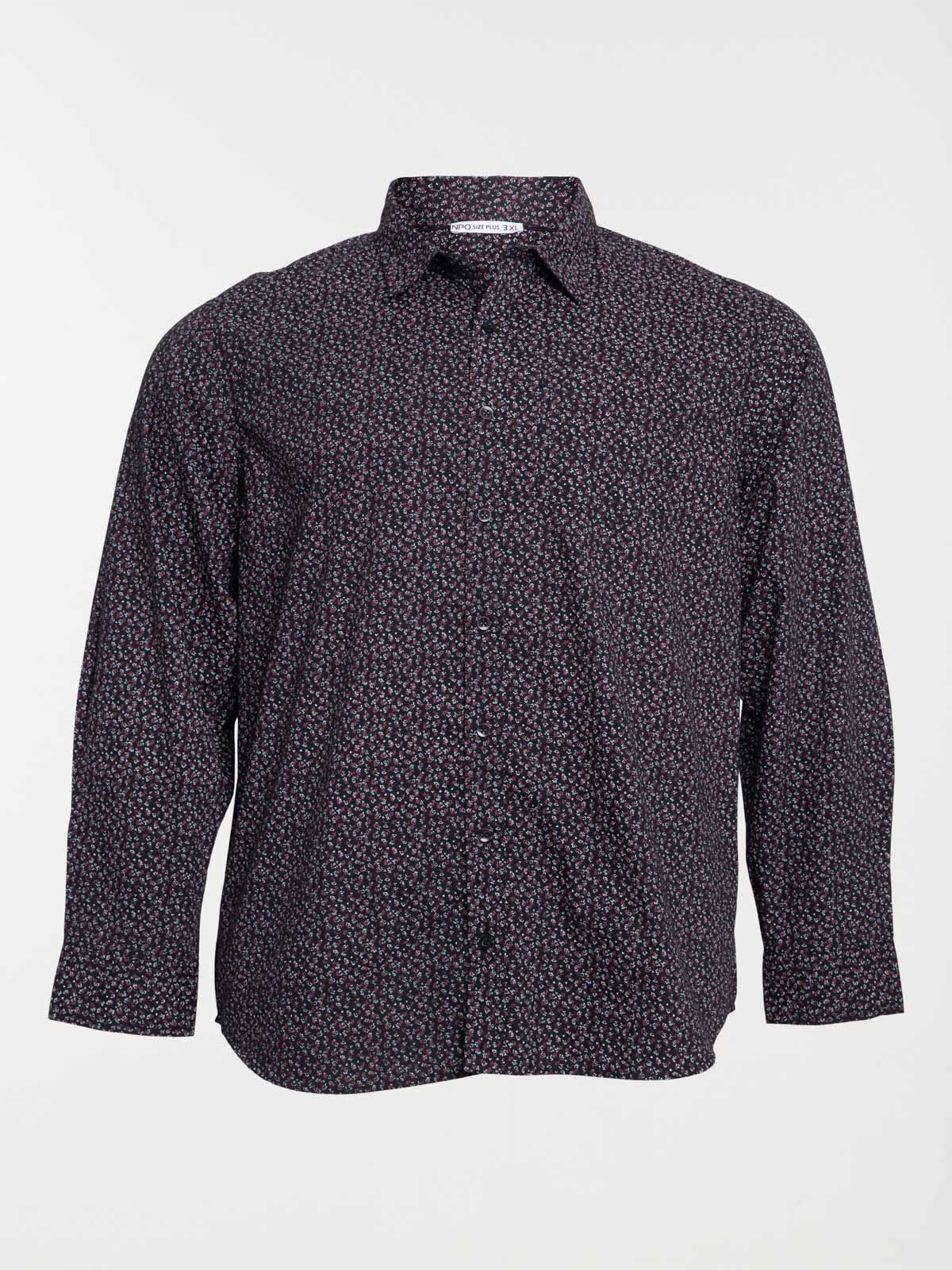 Chemise fleurie homme grande taille