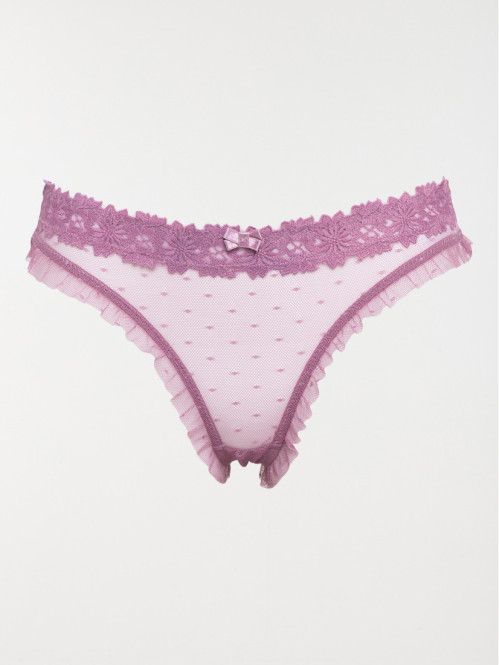 Culotte dentelle femme