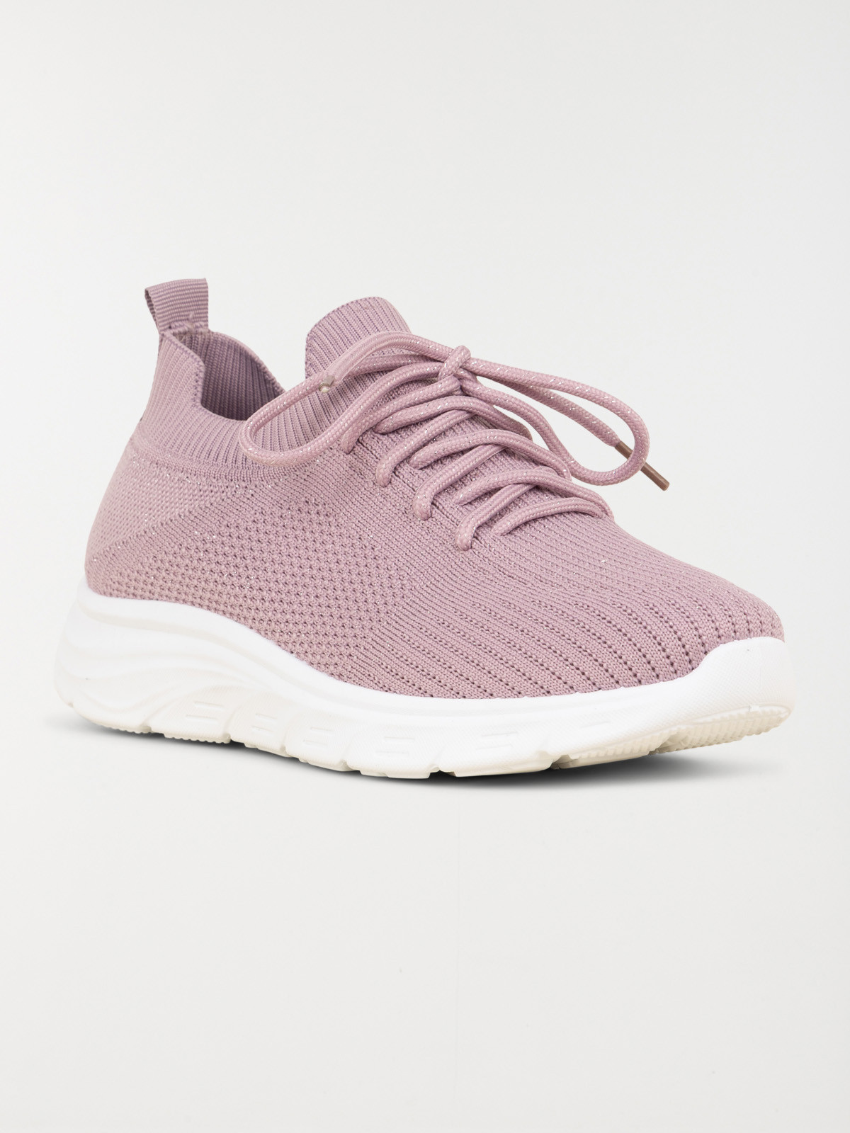 Baskets à lacets femme rose (36-41) Baskets à lacets femme rose (36-41)