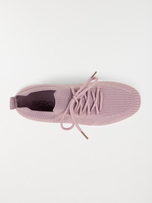 Baskets à lacets femme rose...