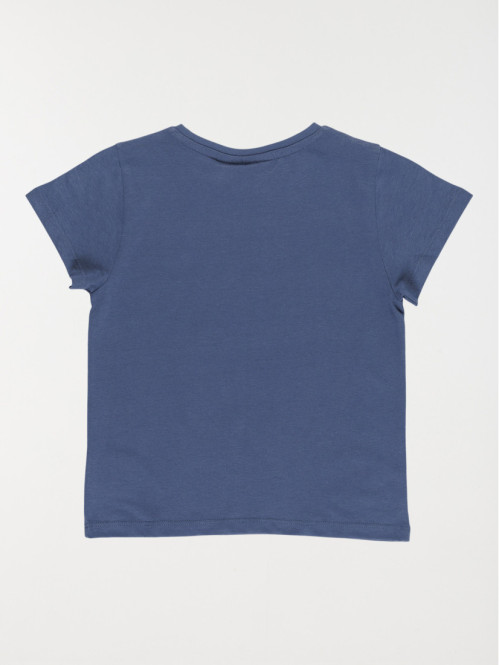 Tee-shirt Stitch fille bleu...