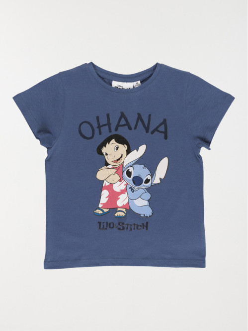 Tee-shirt Stitch fille bleu (3-12A)