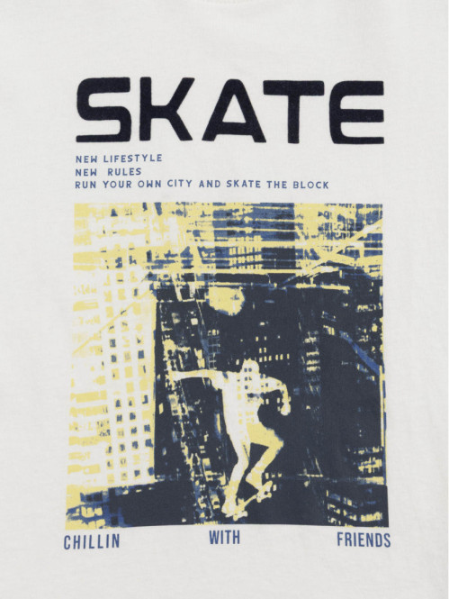 Tee-shirt skateboard garçon...