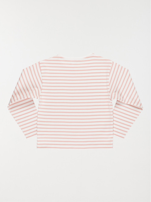 Tee-shirt rayé et fleur...