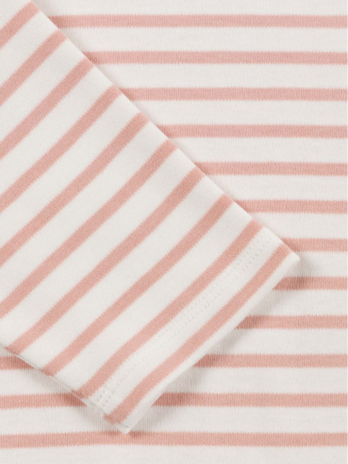 Tee-shirt rayé et fleur...