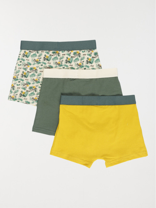 Lot de 3 boxers jungle garçon