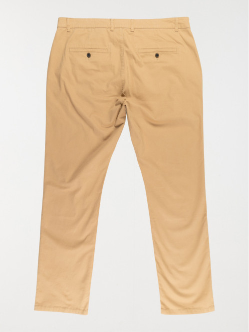 Pantalon chino crème homme...