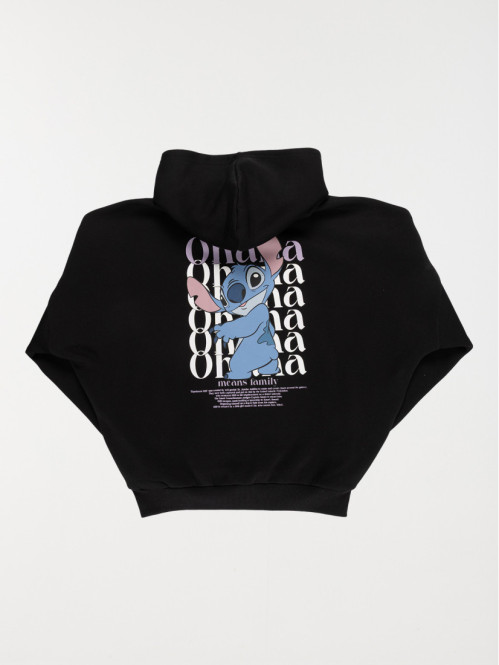 Sweat capuche Stitch fille...