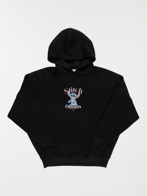 Sweat capuche Stitch fille...