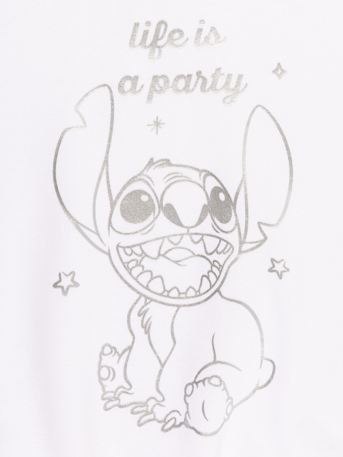 Sweat motif Stitch fille blanc (XXS-M)