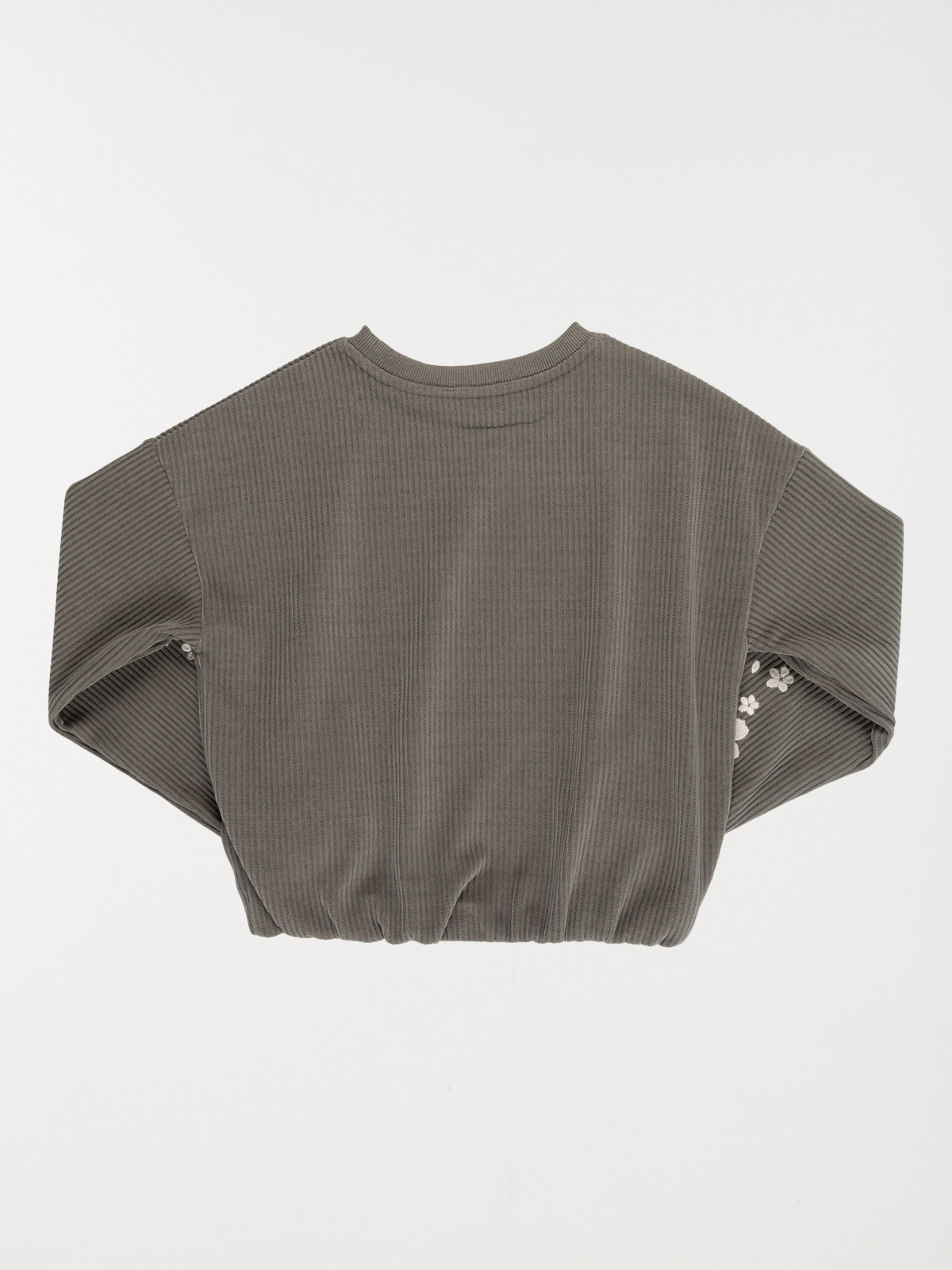 Sweat velours brodé fille (XXS-M) Sweat velours brodé fille (XXS-M)