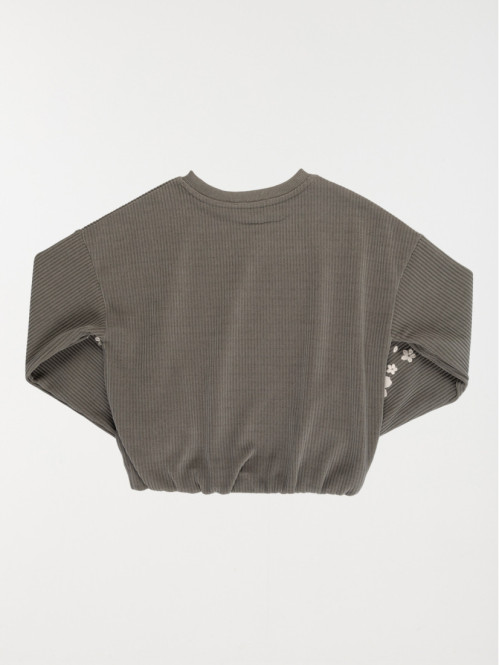 Sweat velours brodé fille...