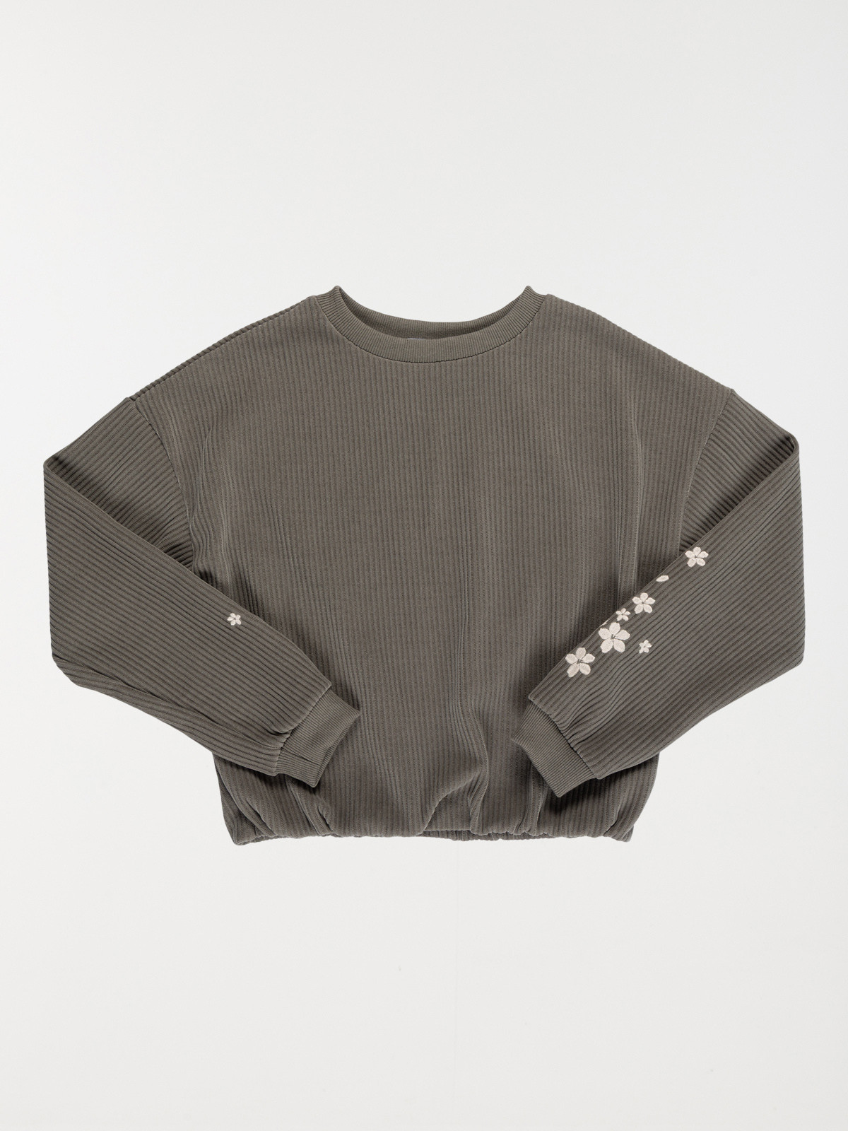 Sweat velours brodé fille (XXS-M)