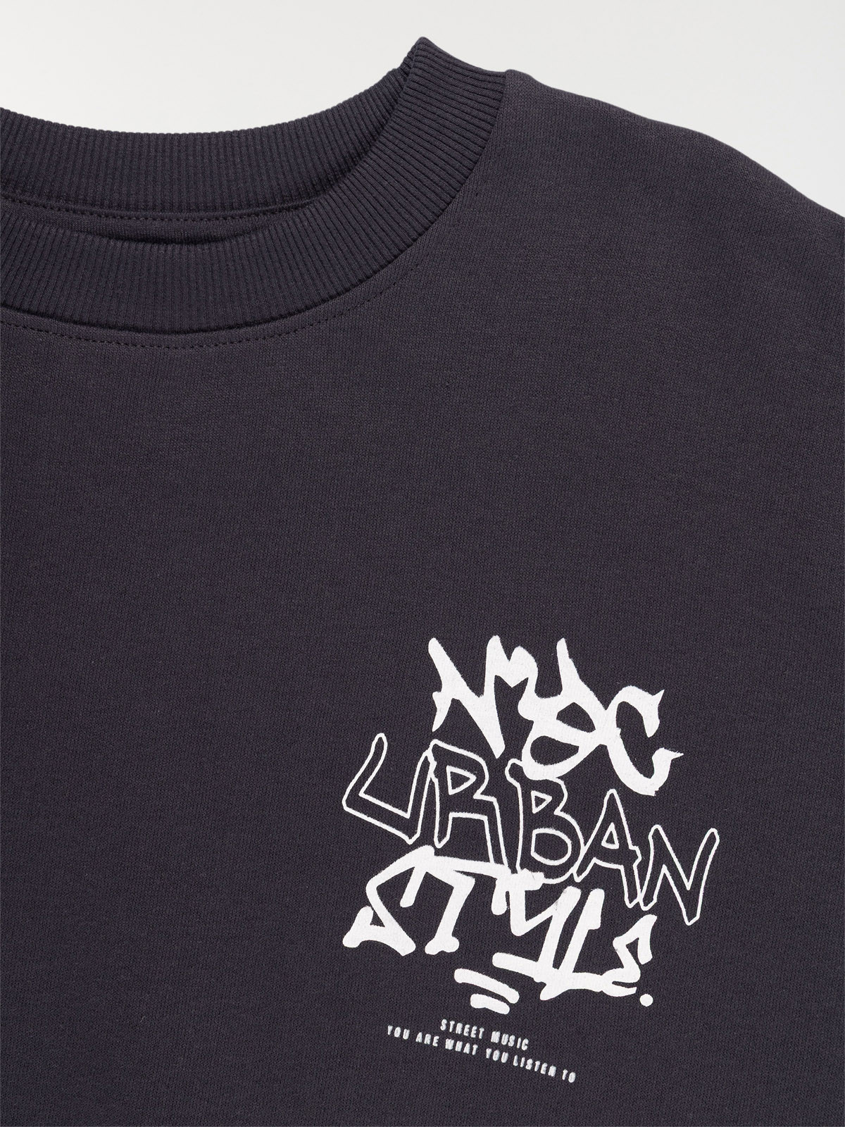 Sweat imprimé poitrine garçon (XXS-M)