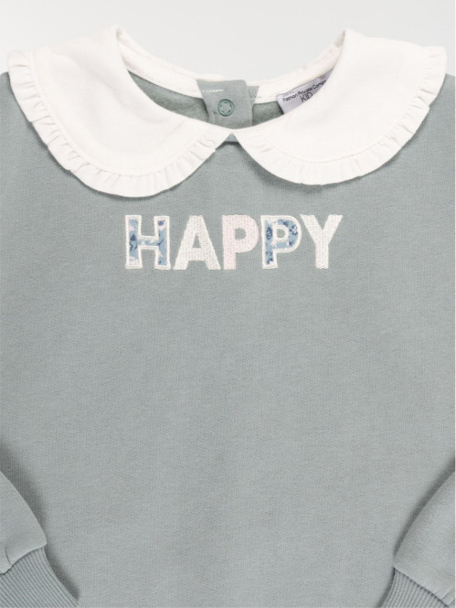 Sweat happy col claudine...