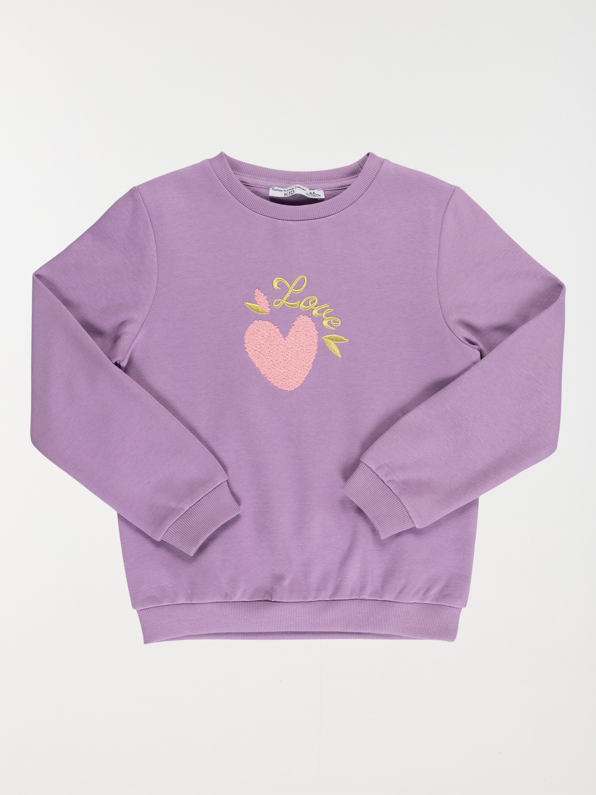Sweat love coeur fille (3-12A)