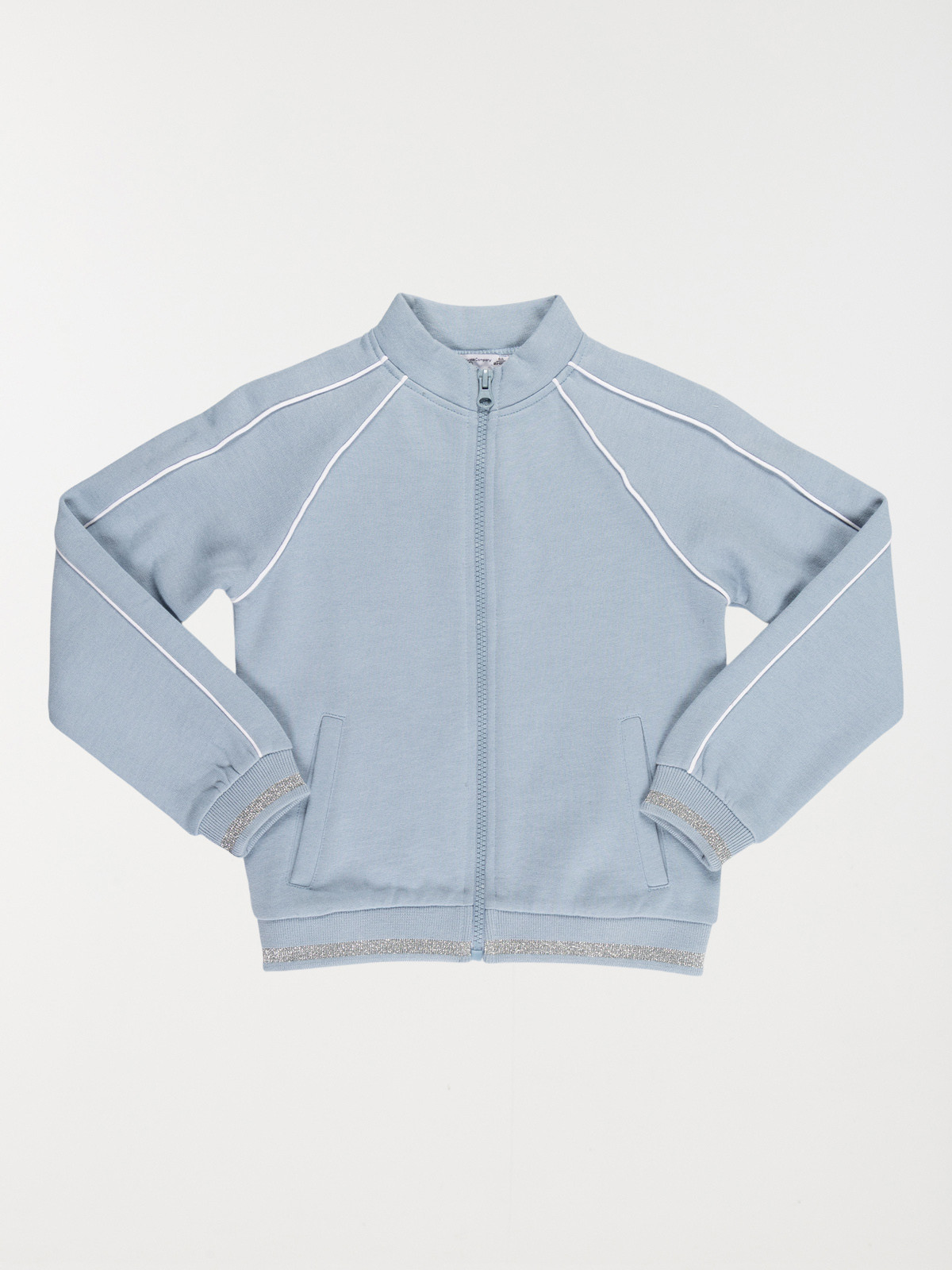 Sweat zippé bleu givré fille (4-12A)