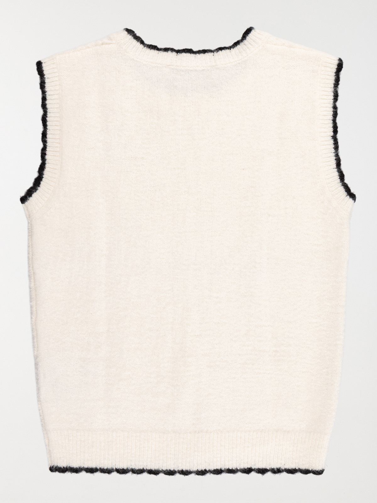 Pull sans manches écru fille (3-12A) Pull sans manches écru fille (3-12A)