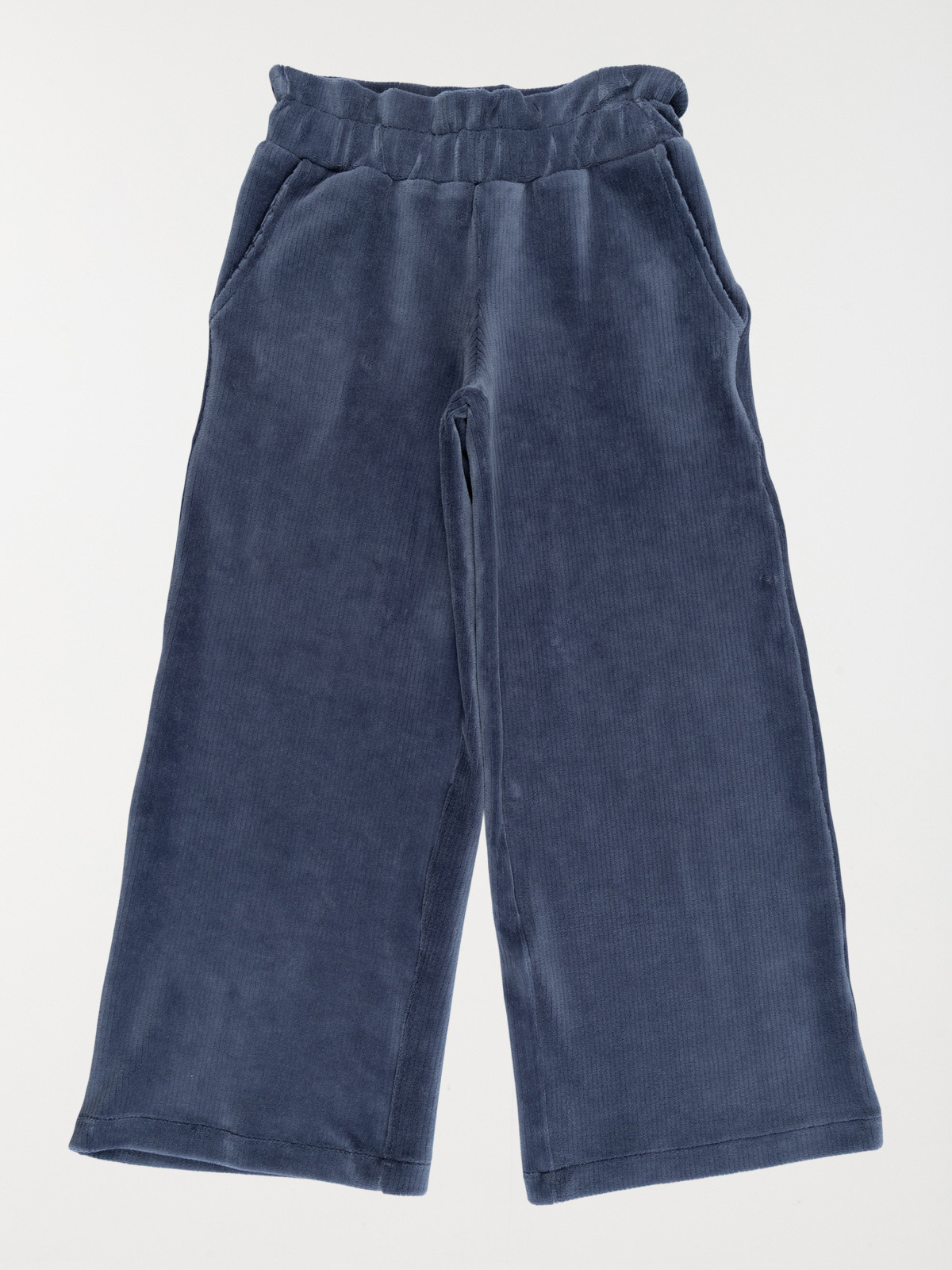 Pantalon large velours fille (3-12A)