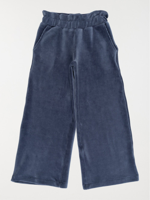 Pantalon large velours fille (3-12A)