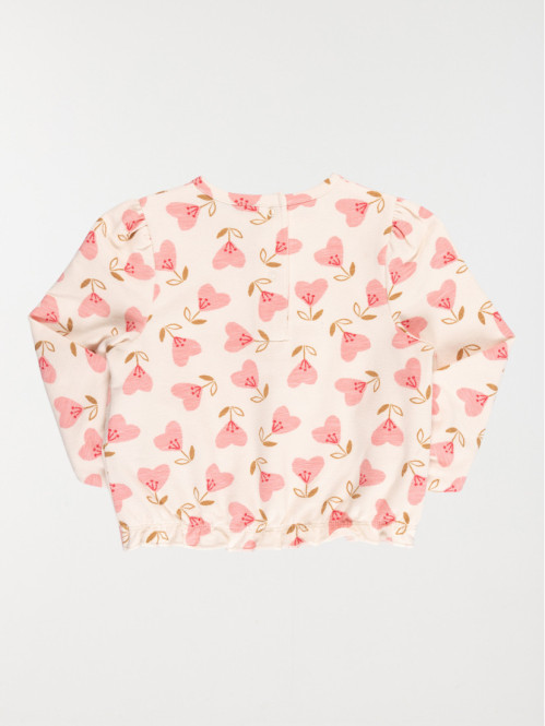 Sweat imprimé fleur fille...