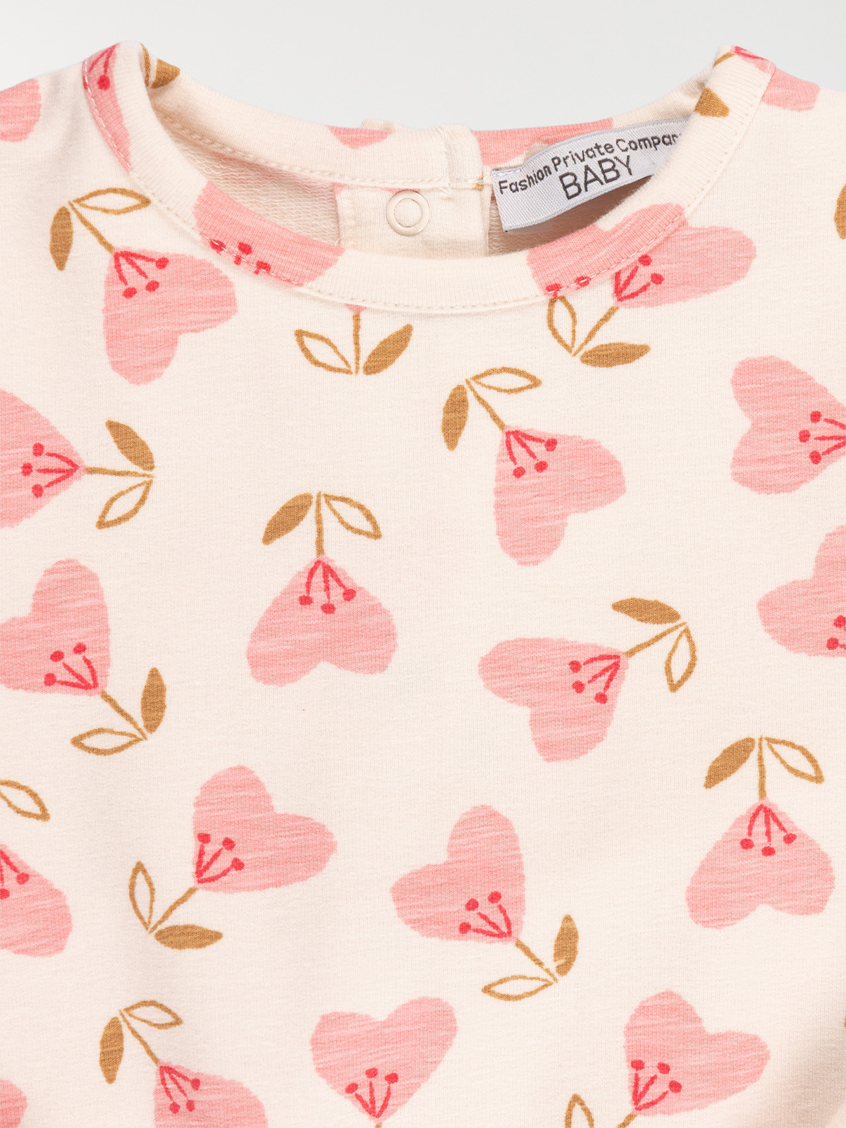 Sweat imprimé fleur fille (3-36M)