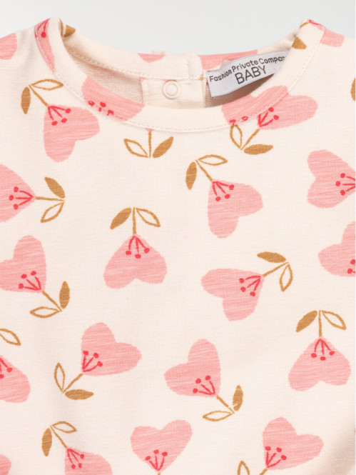 Sweat imprimé fleur fille...